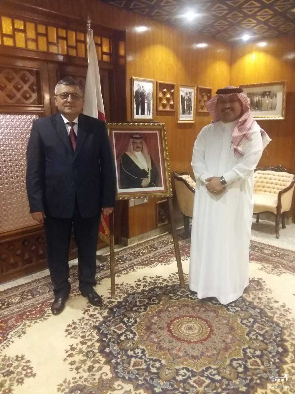 Hrachya Poladian, Ambassador of the Republic of Armenia on 29 October paid a courtesy call to the Dean of Diplomatic corps in Iraq