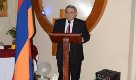 استقبال في بمناسبة انتهاء مهام عمل السفير فوق العادة والمفوض لجمهورية أرمينيا لدى جمهورية العراق السيد هراتشيا بولاديان.